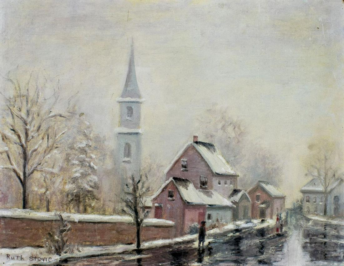 Ruth Andress Stone (PA,MO,1914-2006) oil painting (1 of 12)