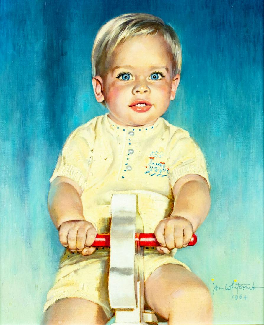 Jon Whitcomb (CT,OK,1906-1988) oil painting (1 of 12)