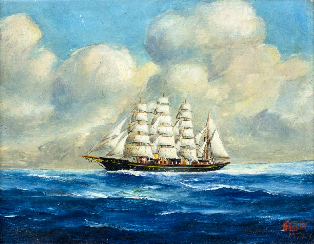 Joe Selby (FL,1893-1960) oil painting (1 of 12)