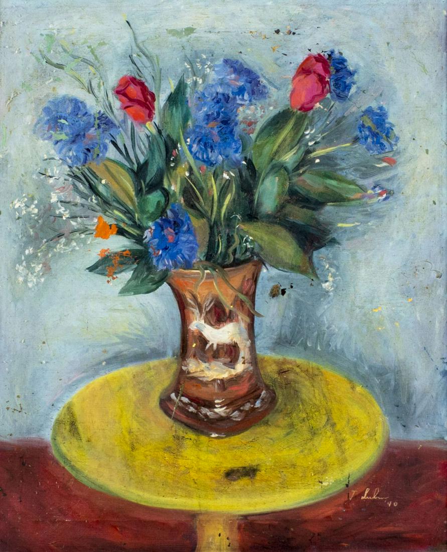 J Lubin (US,mid 20C) oil painting (1 of 12)