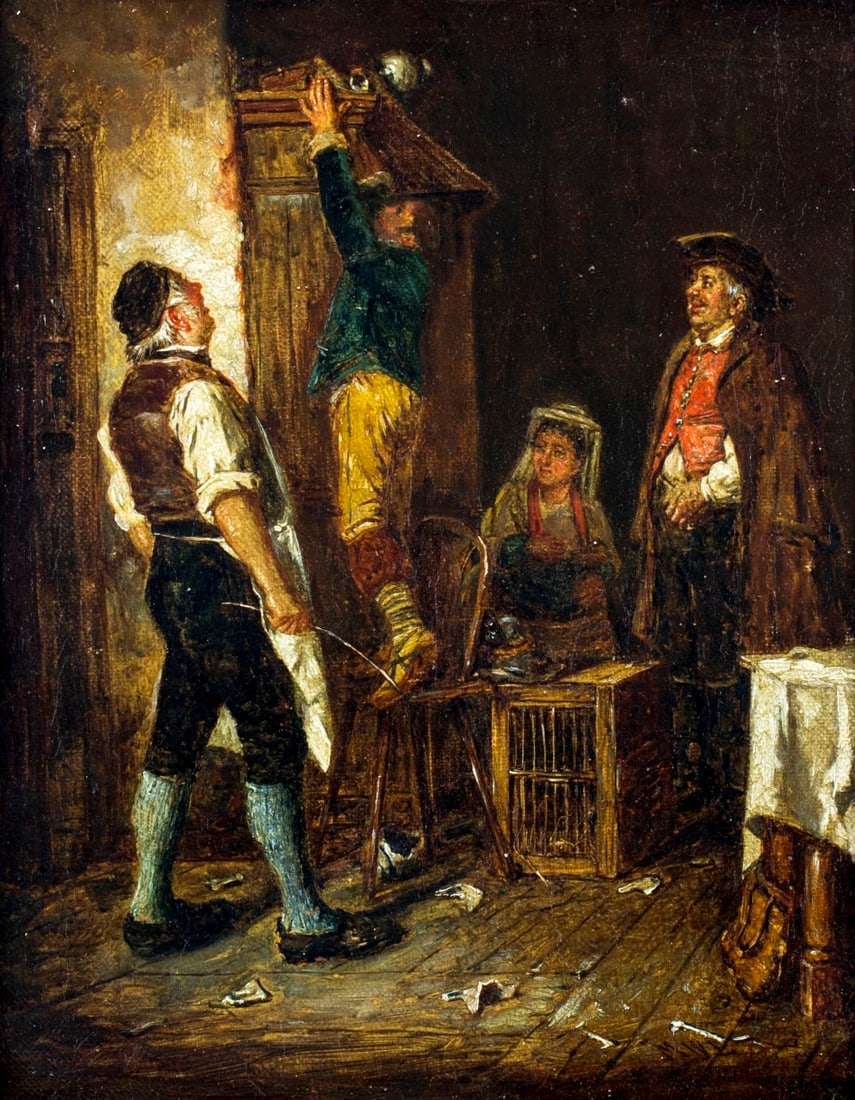 Mark William Langlois (UK,1848-1924) oil painting antique (1 of 12)