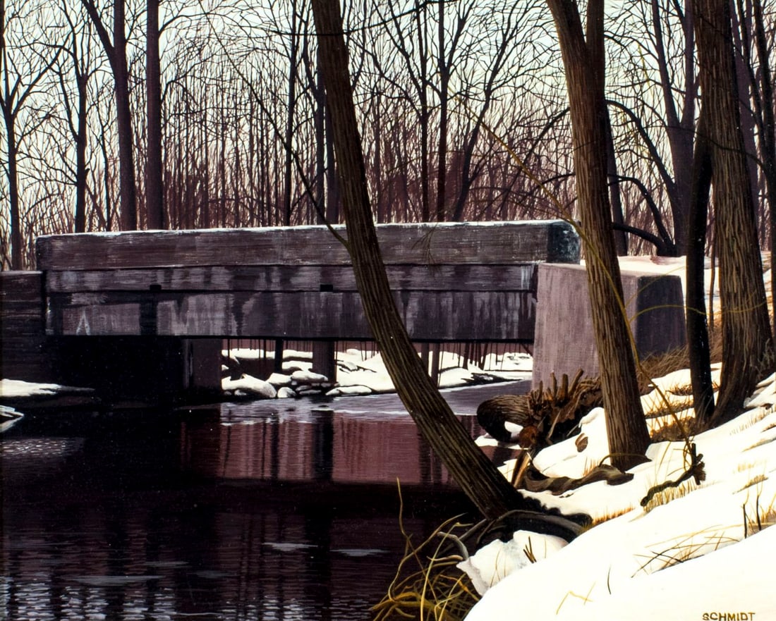 Schmidt (Indiana,20C) oil painting (1 of 12)