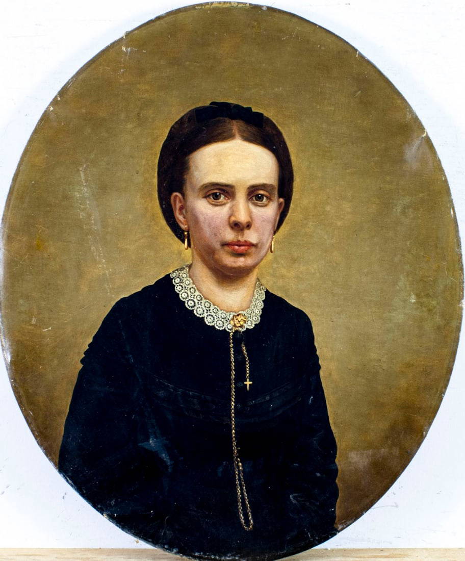 Antique 19c American Oil Painting Auction