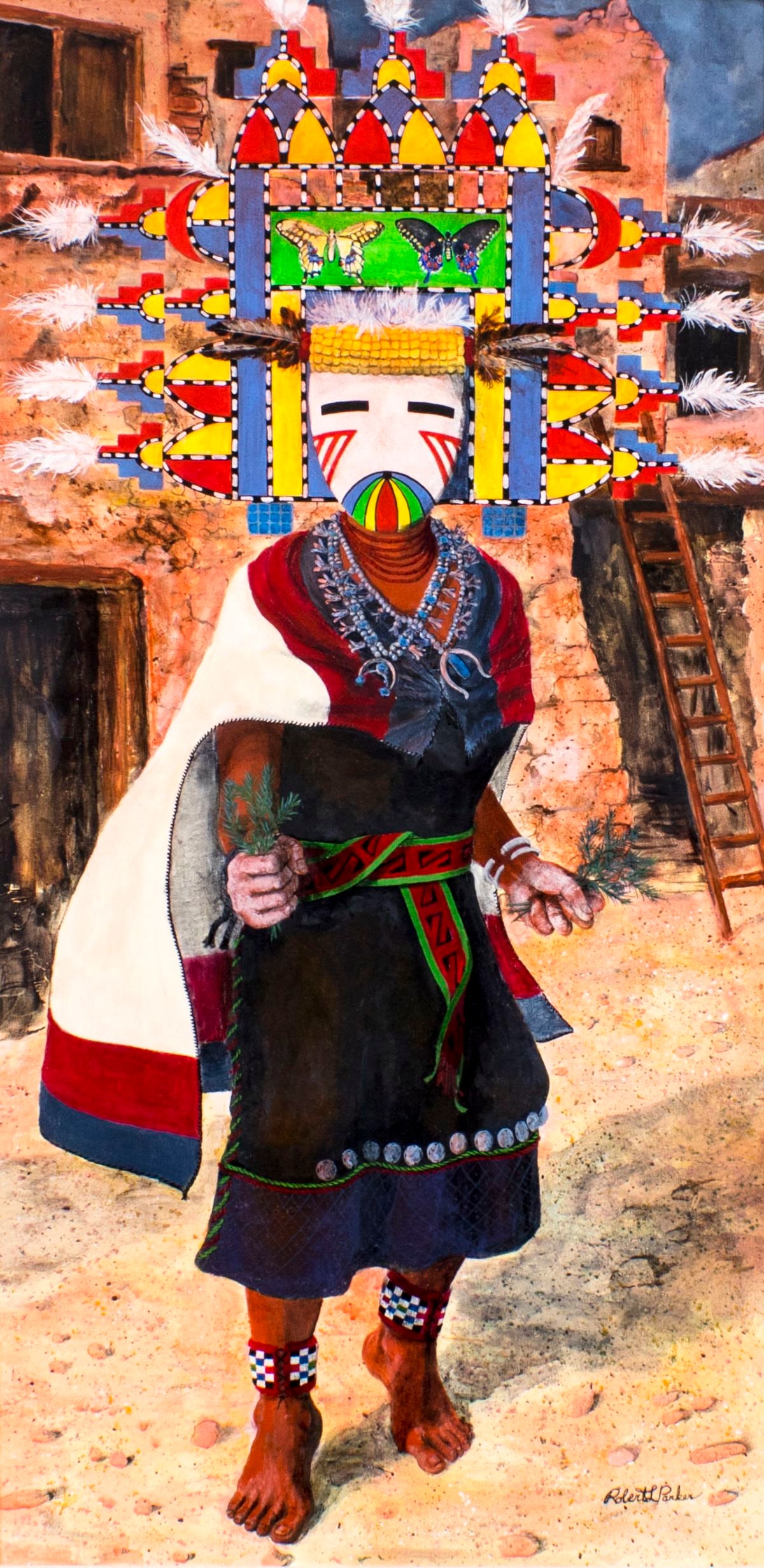 Robert L Parker (US,20C) oil painting (1 of 12)