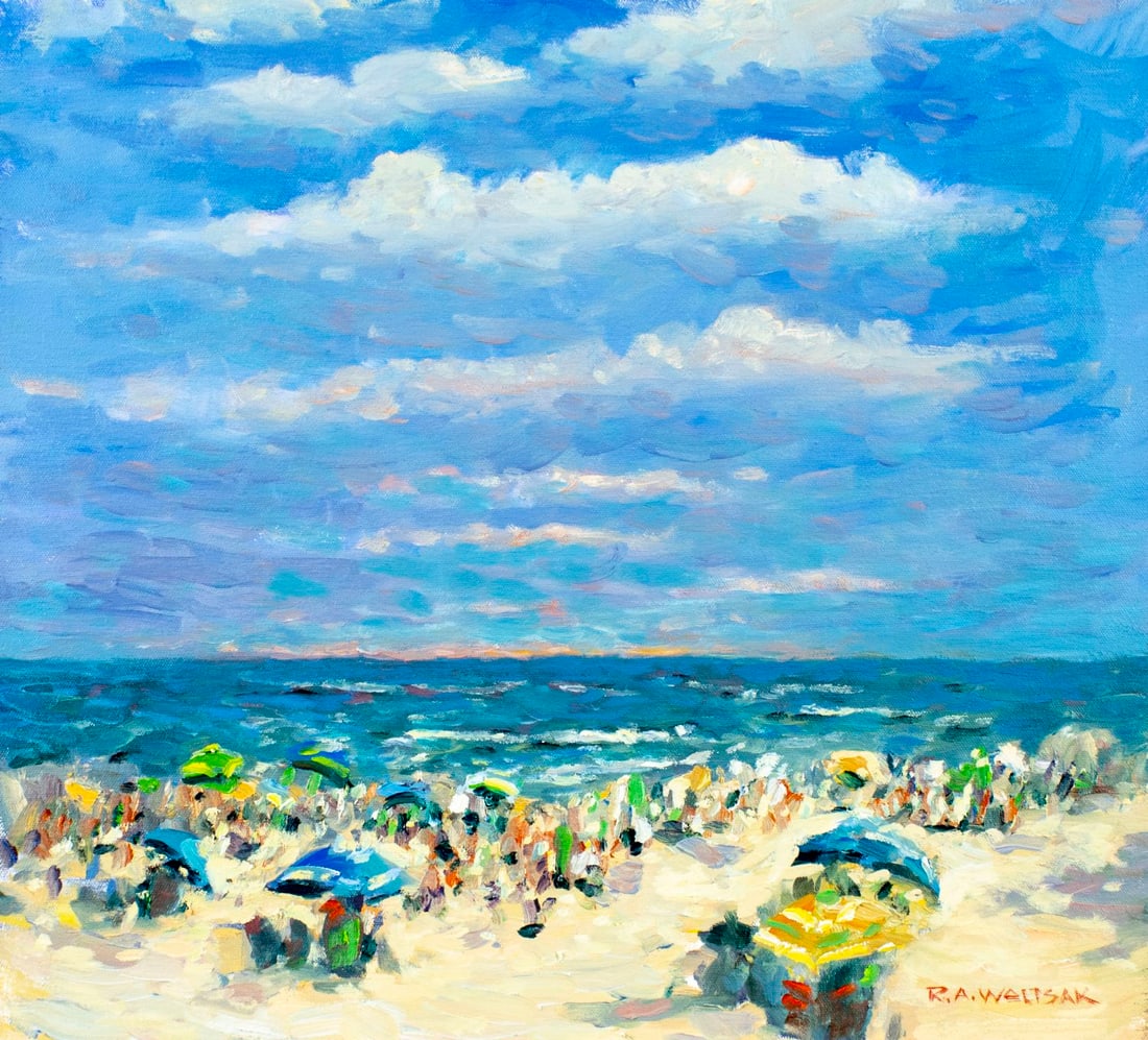 Robert Waltsak (NJ,b 1944) oil painting (1 of 12)