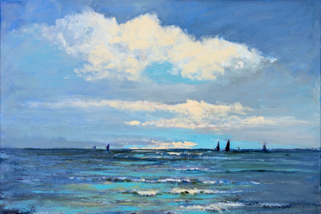 Robert Waltsak (NJ,b 1944) oil painting (1 of 14)