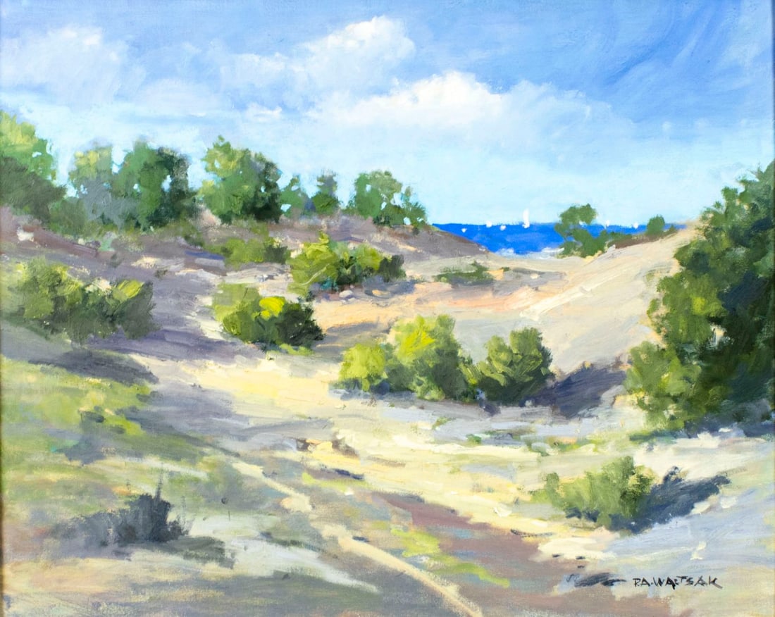 Robert Waltsak (NJ,b 1944) oil painting (1 of 15)