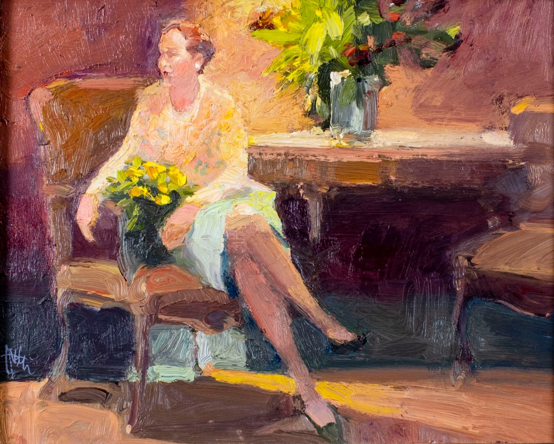 Ken Auster (CA,1949-2016) oil painting (1 of 14)