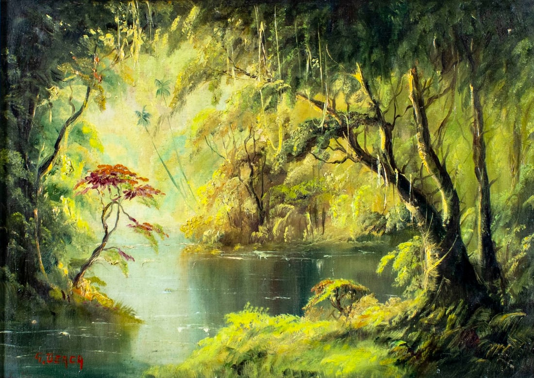 George Deaca (Romania,1908-?) oil painting (1 of 12)