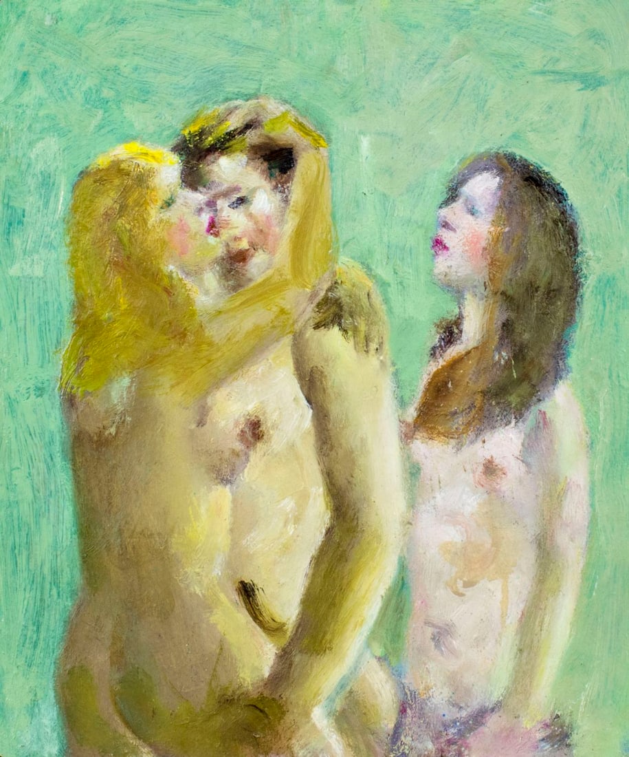 Nathan Hoffman (NJ,20C) oil painting (1 of 12)