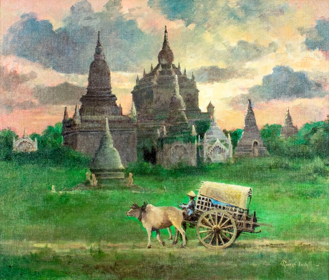 Robert Luvall (NY,1887-1959) oil painting (1 of 12)