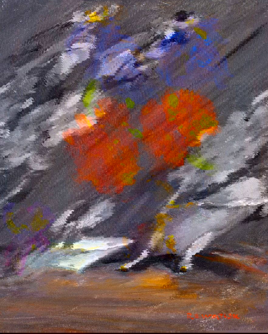 Robert Waltsak (nj,b 1944) Oil Painting Auction