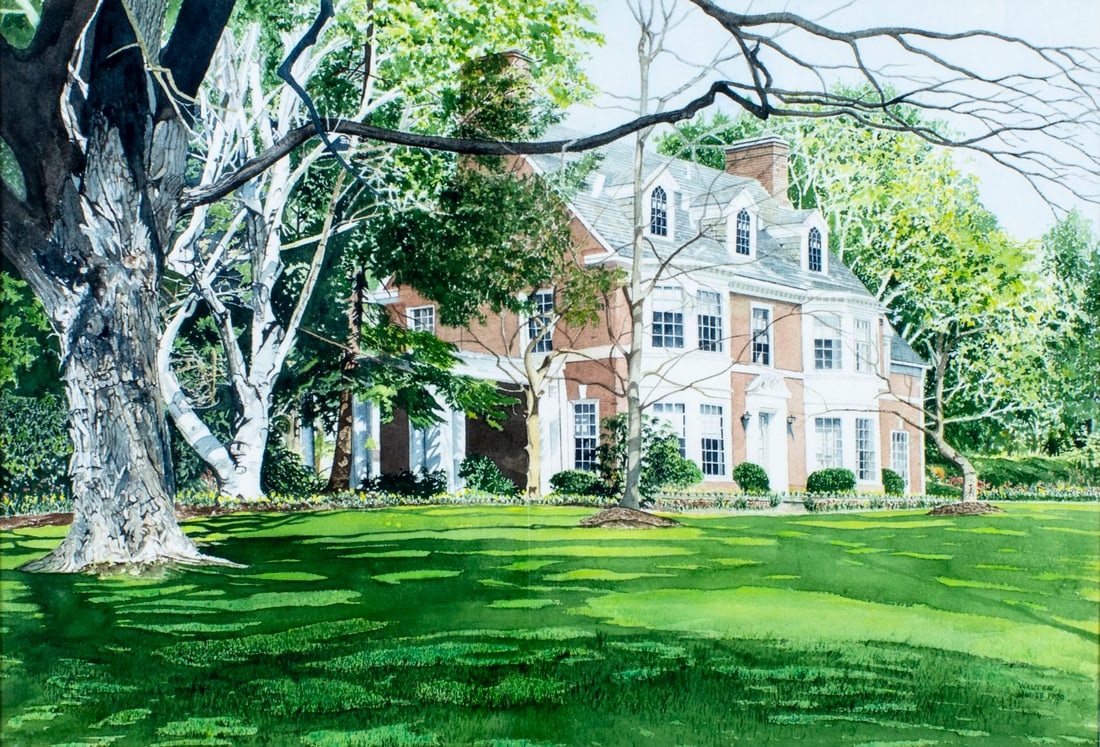 Walter Jones (PA,1922-2012) watercolor painting (1 of 11)