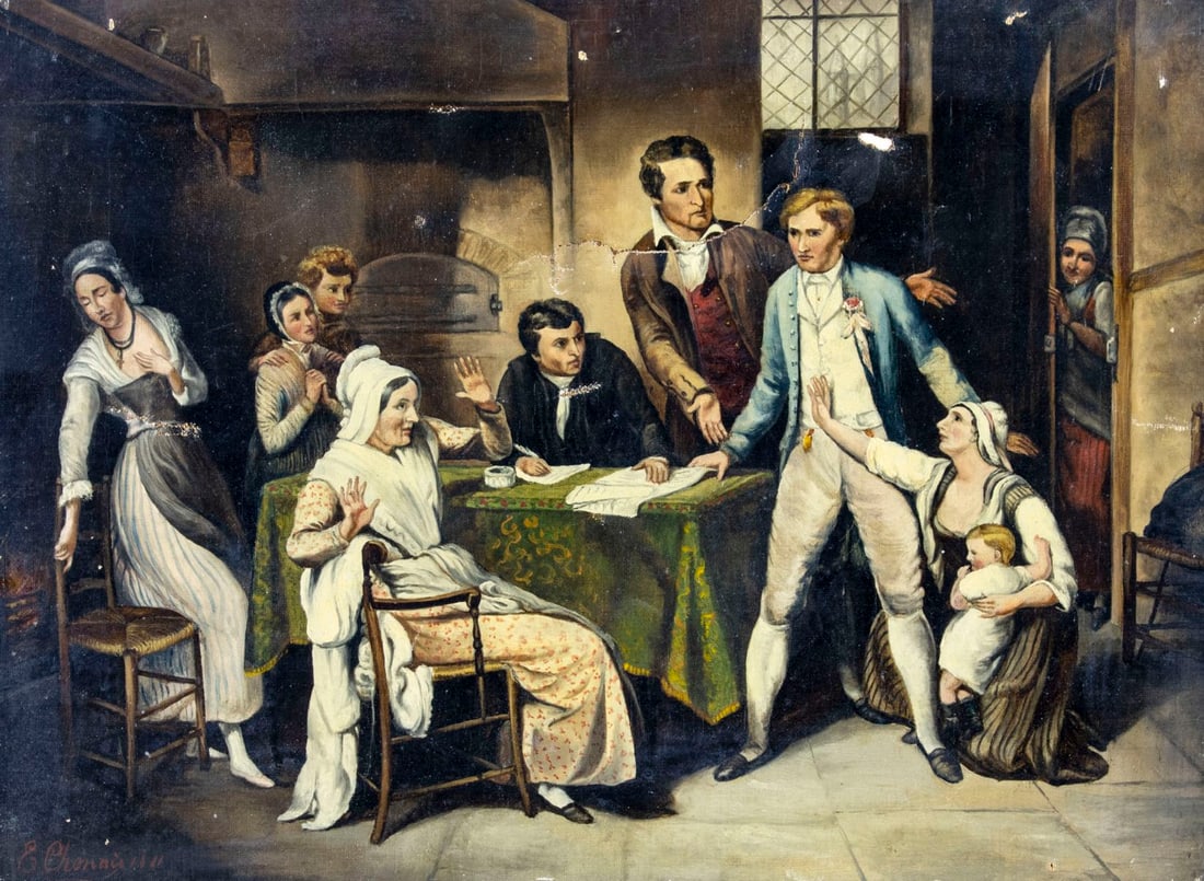 E Chonais (UK,19C) oil painting antique (1 of 12)