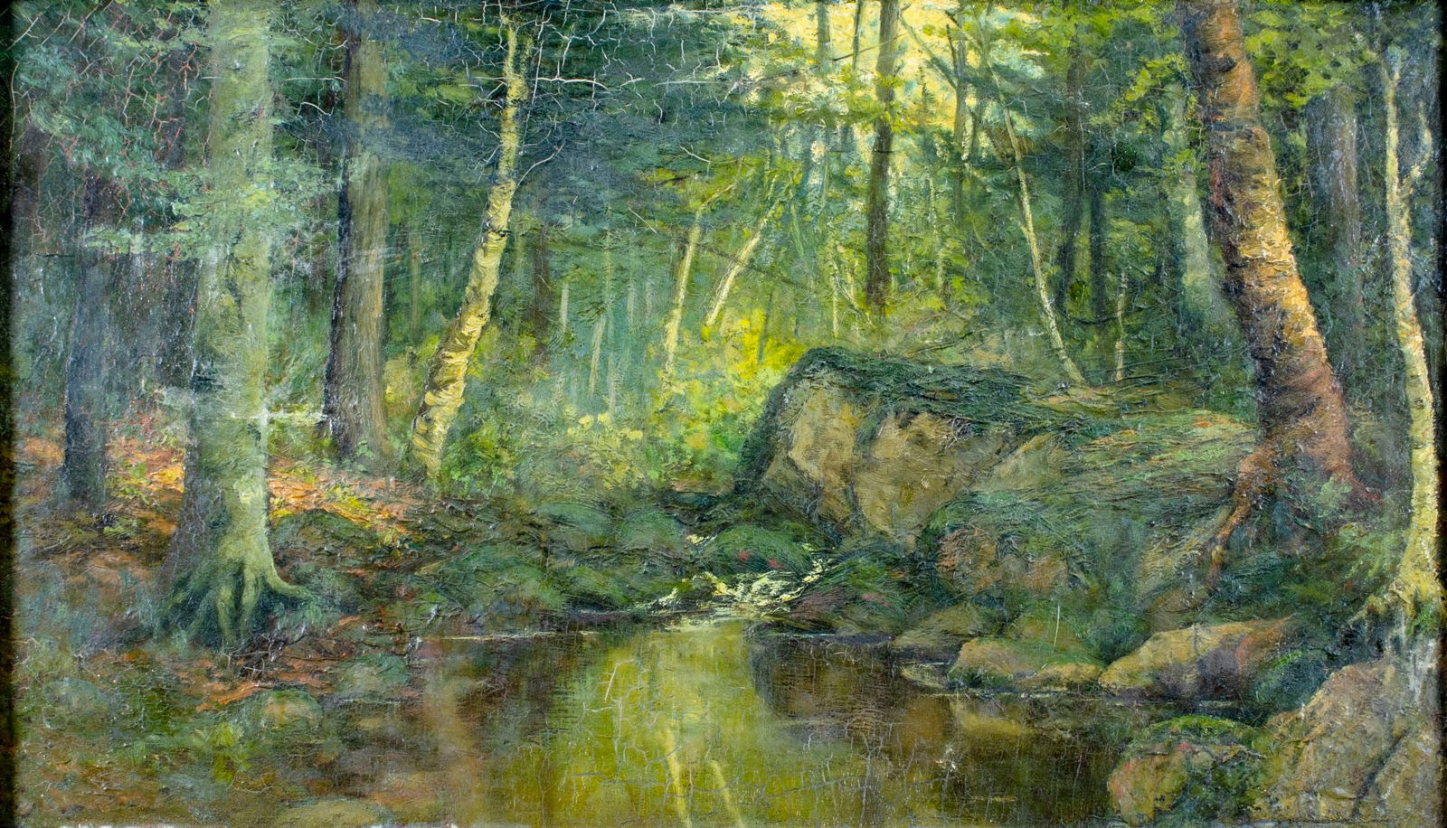 Antique 19c American Oil Painting Auction