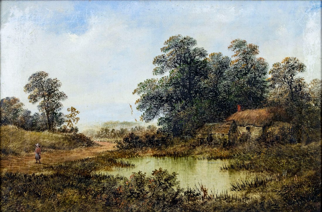 Wayland (UK,19C) oil painting antique (1 of 13)