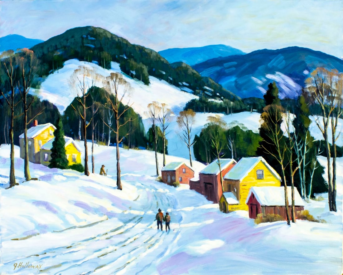 George Holloway (NJ,20C) oil painting (1 of 11)