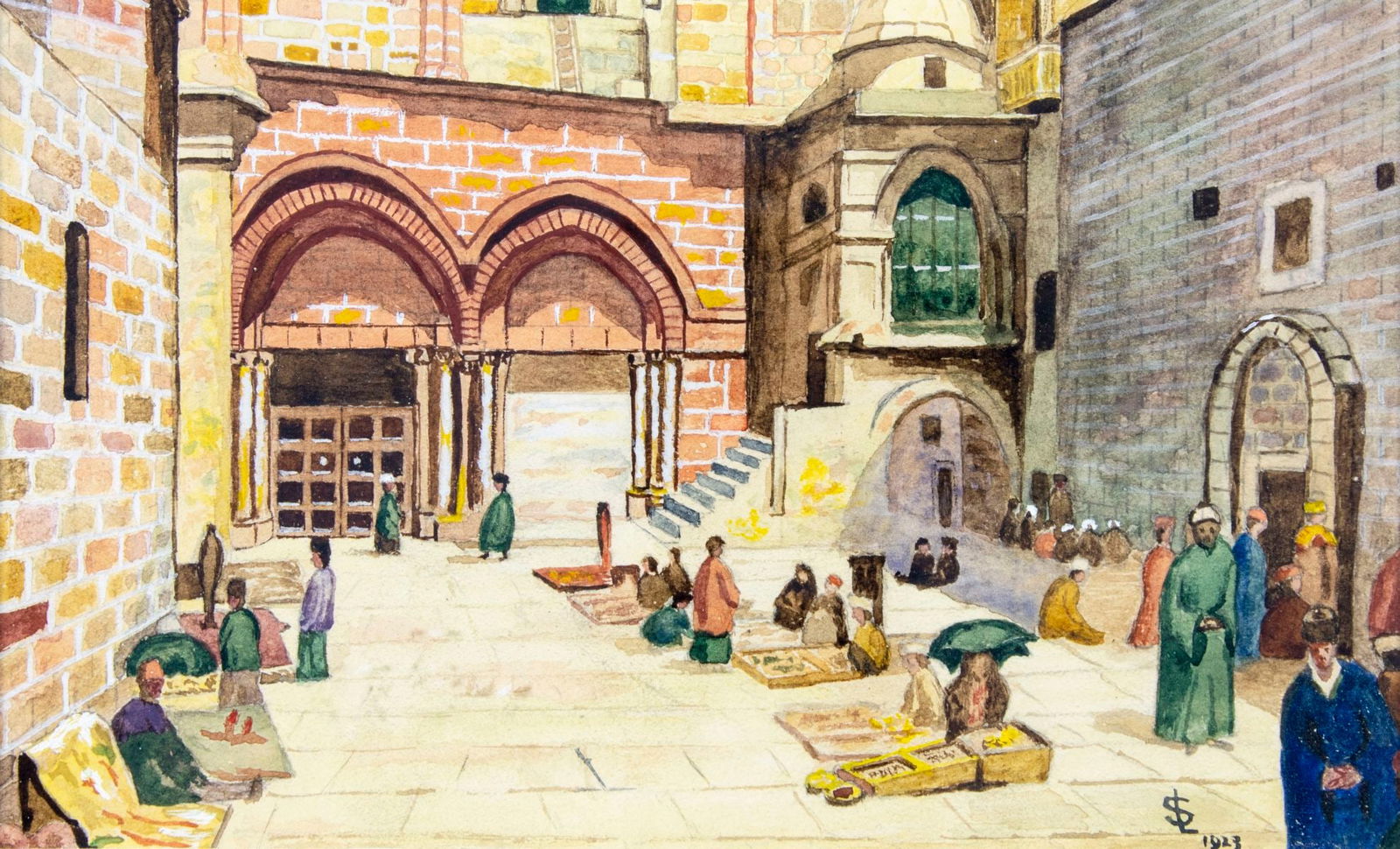 Antique early 20C European oil painting signed (1 of 11)