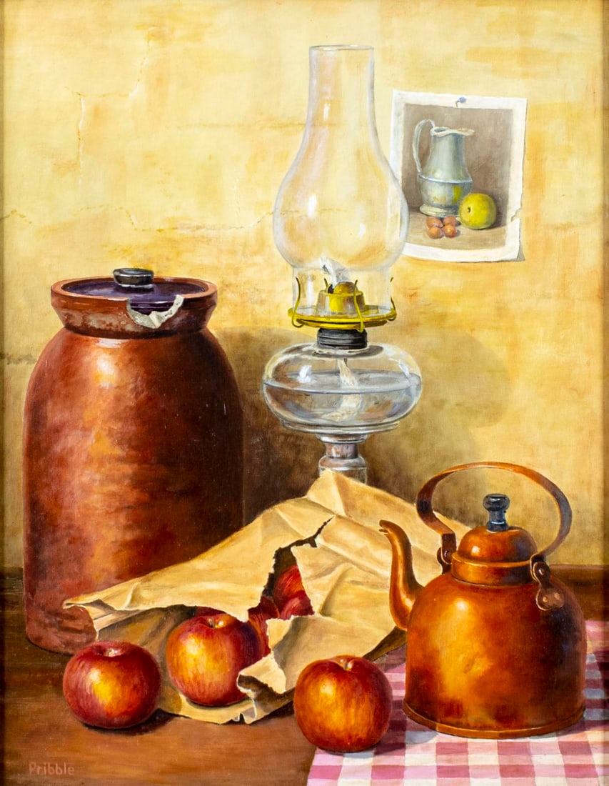 William Pribble (WI,1926-?) oil painting (1 of 13)