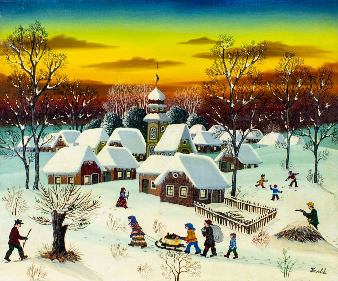 A Kowalski (Hungary,1926-?) oil painting (1 of 13)