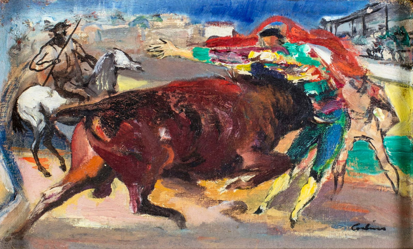 Jon Corbino (NY,MA,1905-1964) oil painting (1 of 12)