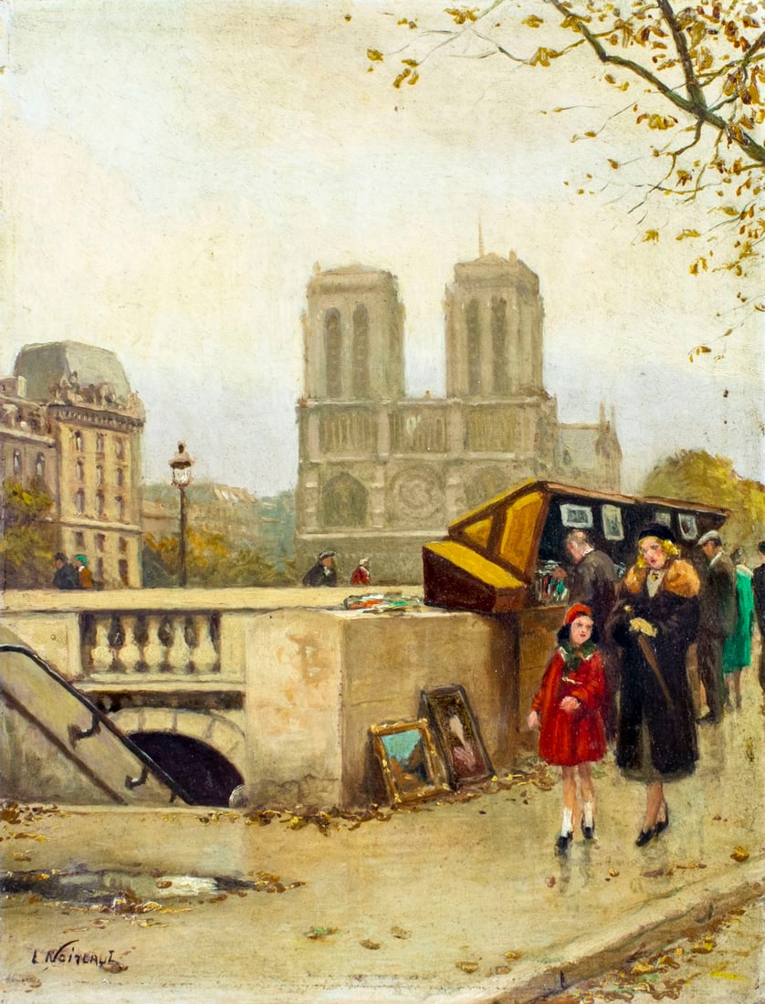 Leon Noireaut (France,1890-1960) oil painting (1 of 11)