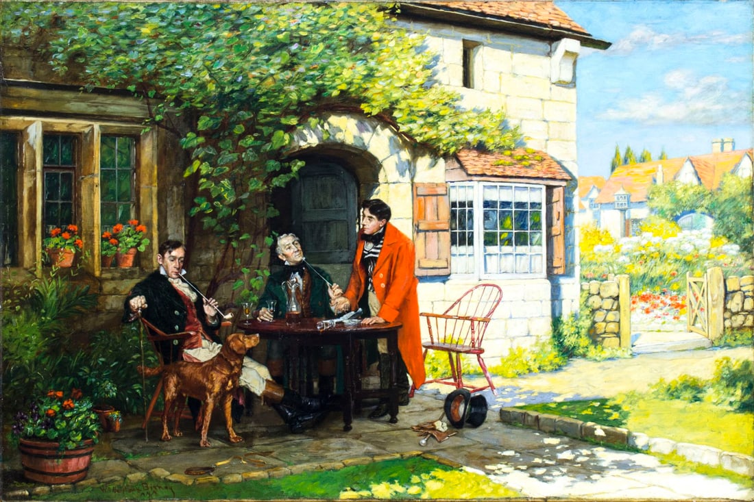 William Birney (NY,OH,1858-1909) oil painting antique (1 of 18)