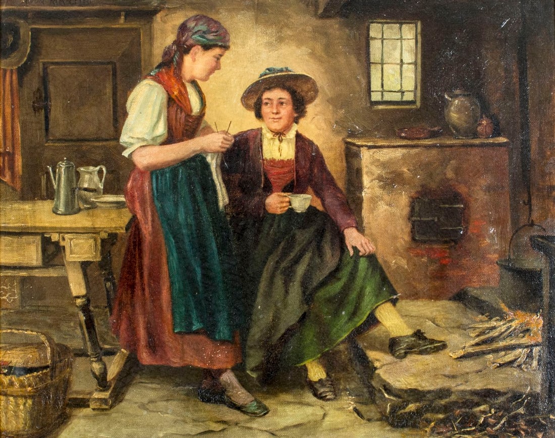 A Von Martin (Europe, 19/20C) oil painting antique (1 of 11)