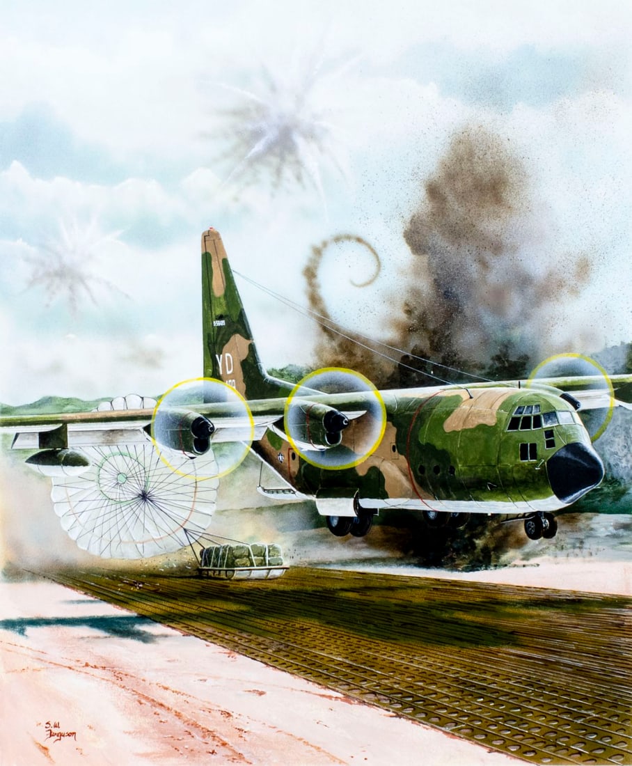 Steve Ferguson (US,b 1946) gouache painting (1 of 15)