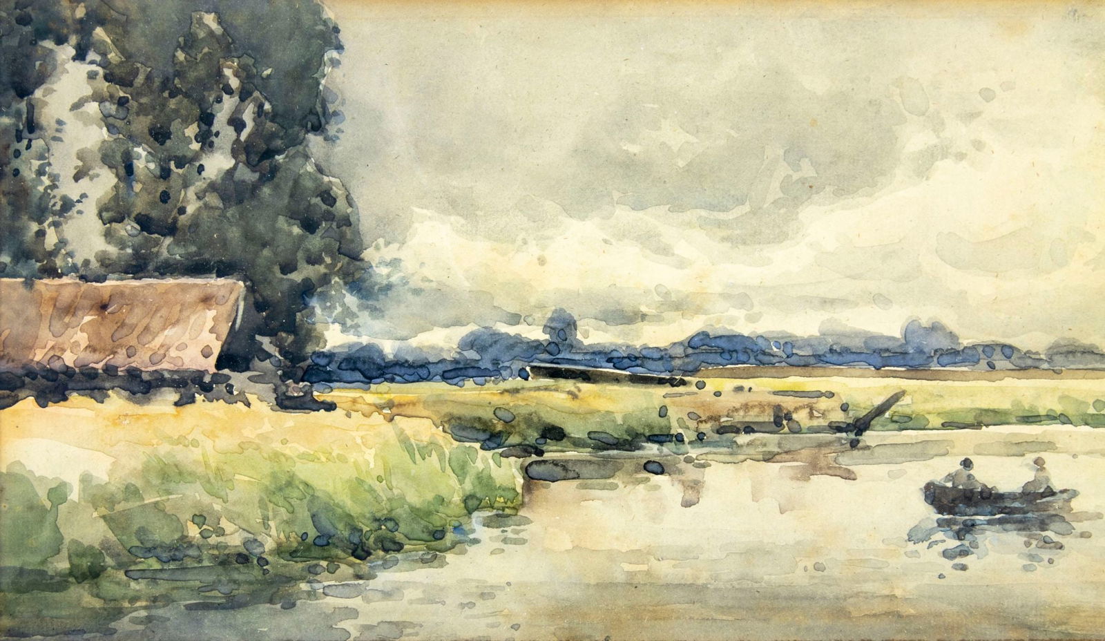John Muirhead (UK,1863-1927) watercolor painting antique (1 of 10)