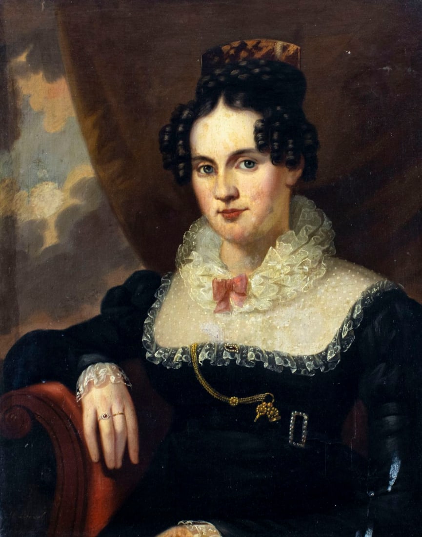 Francis Drexel (PA,1792-1863) oil painting antique (1 of 13)