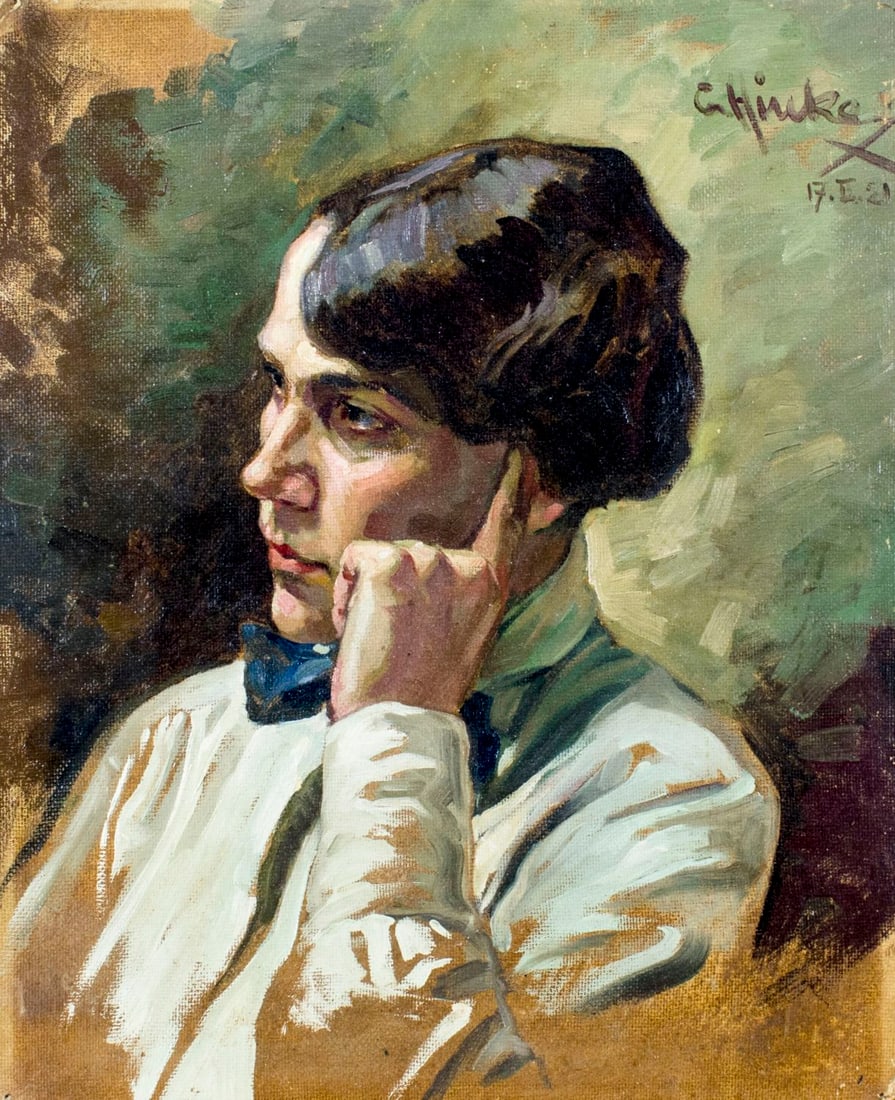 George Hinke (Germany,US,1883-1953) oil painting antique (1 of 14)