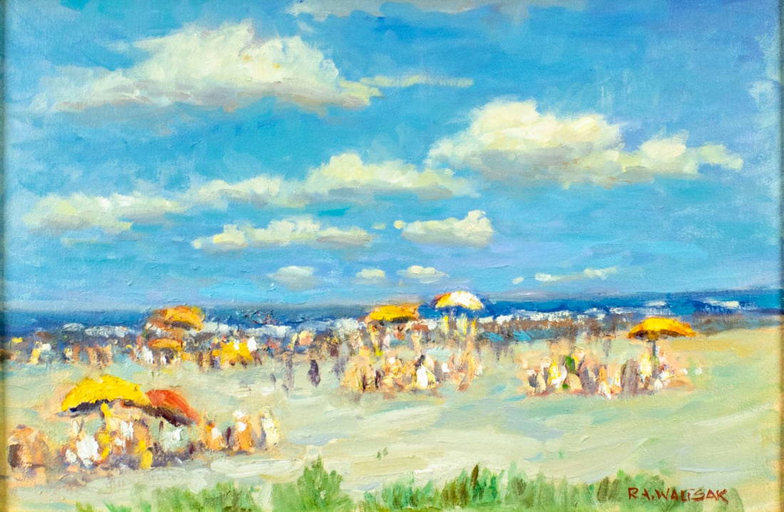 Robert Waltsak (nj,b 1944) Oil Painting Auction