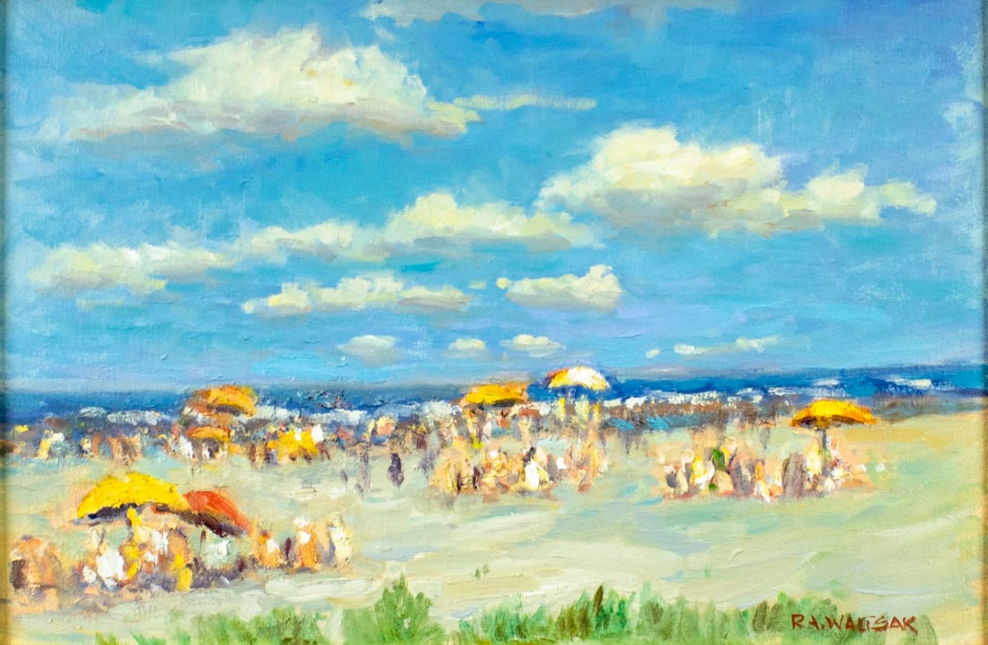 Robert Waltsak (nj,b 1944) Oil Painting Auction