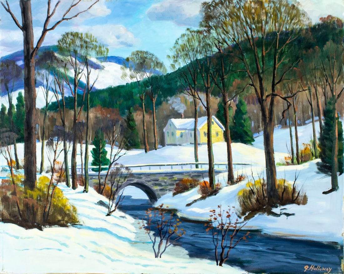 George Holloway (NJ,20C) oil painting (1 of 13)