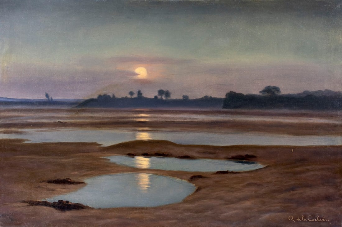 Roger De la Corbiere (France,1893-1974) oil painting (1 of 15)