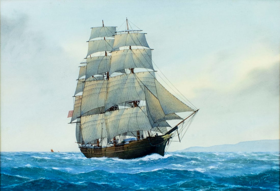 Frank J H Gardiner (UK,1942-?) watercolor painting (1 of 12)