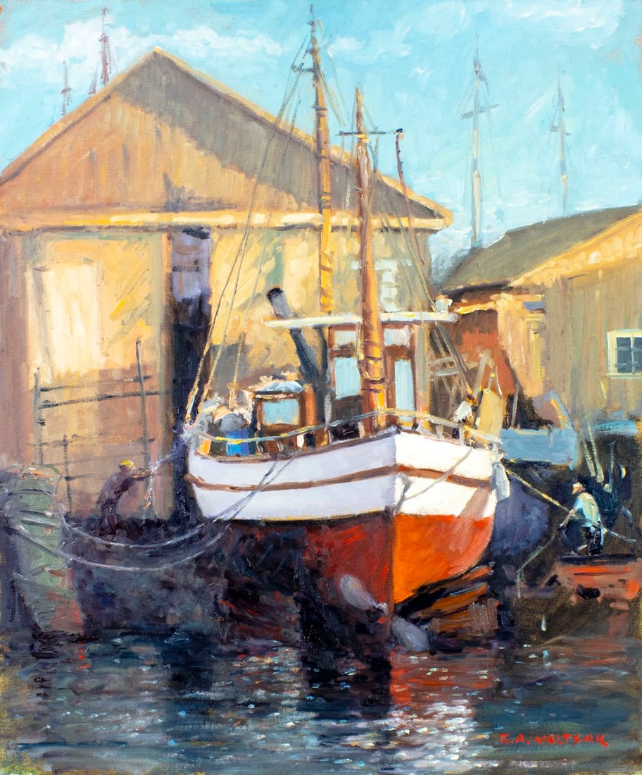 Robert Waltsak (NJ,b 1944) oil painting (1 of 14)