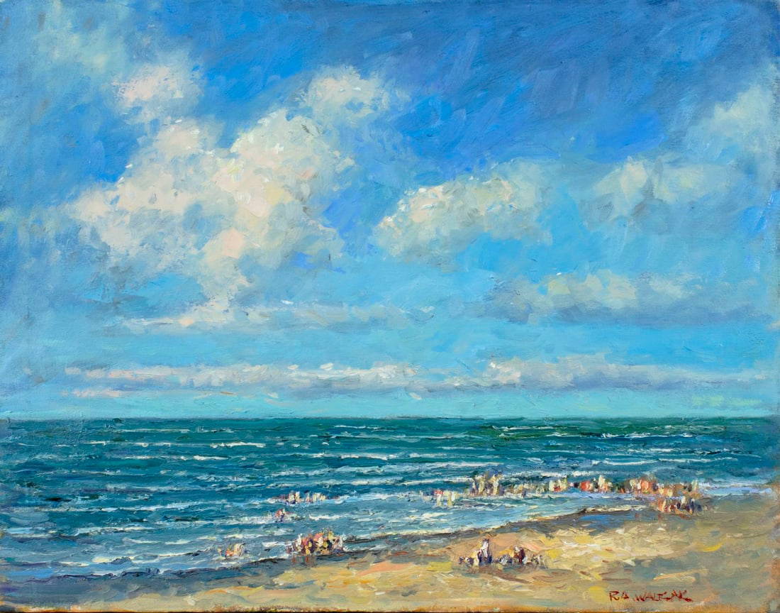 Robert Waltsak (nj,b 1944) Oil Painting Auction