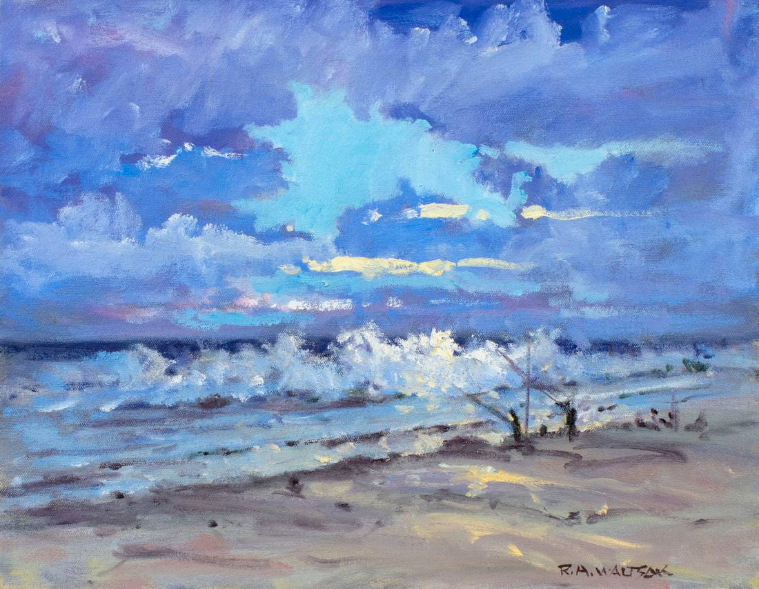 Robert Waltsak (nj,b 1944) Oil Painting Auction