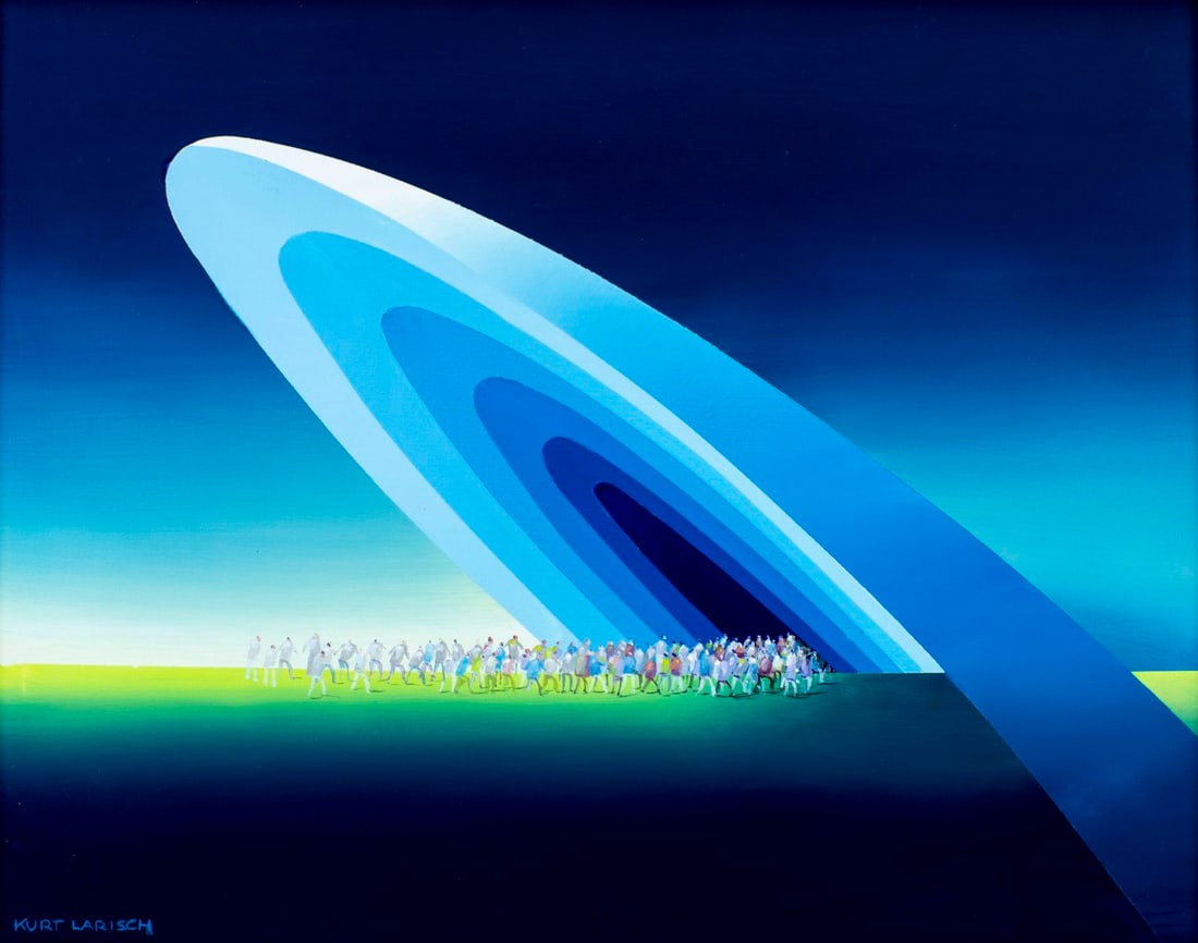 Kurt Larisch (Austria,Mexico,1913-2009) oil painting (1 of 14)