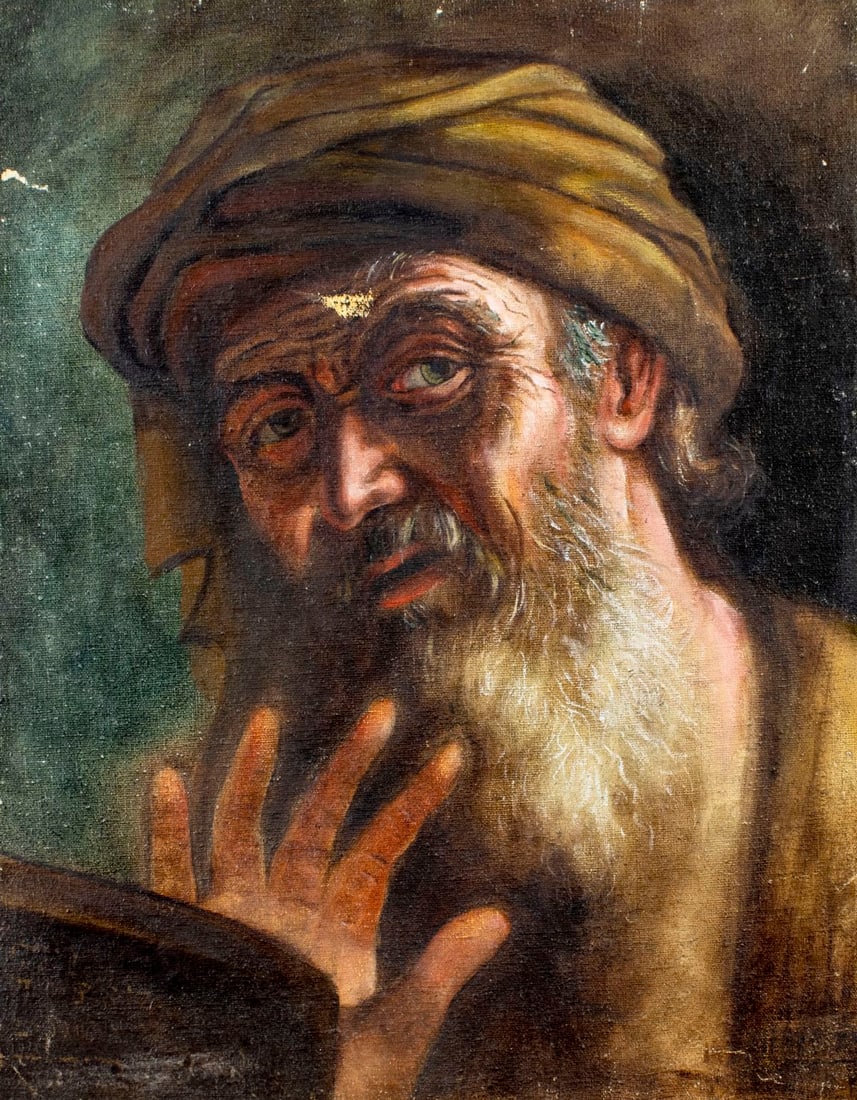 Antique early 20C European oil painting (1 of 10)