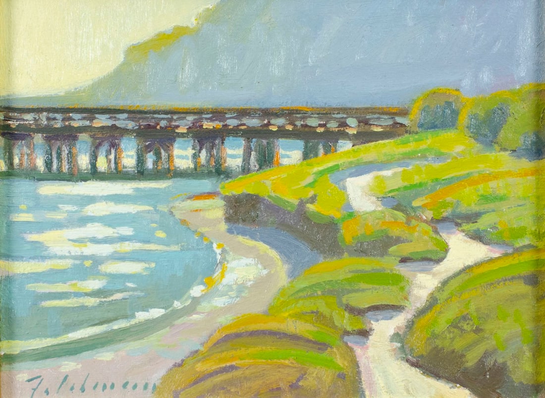 Mark Feldman (CA,20/21C) oil painting (1 of 15)