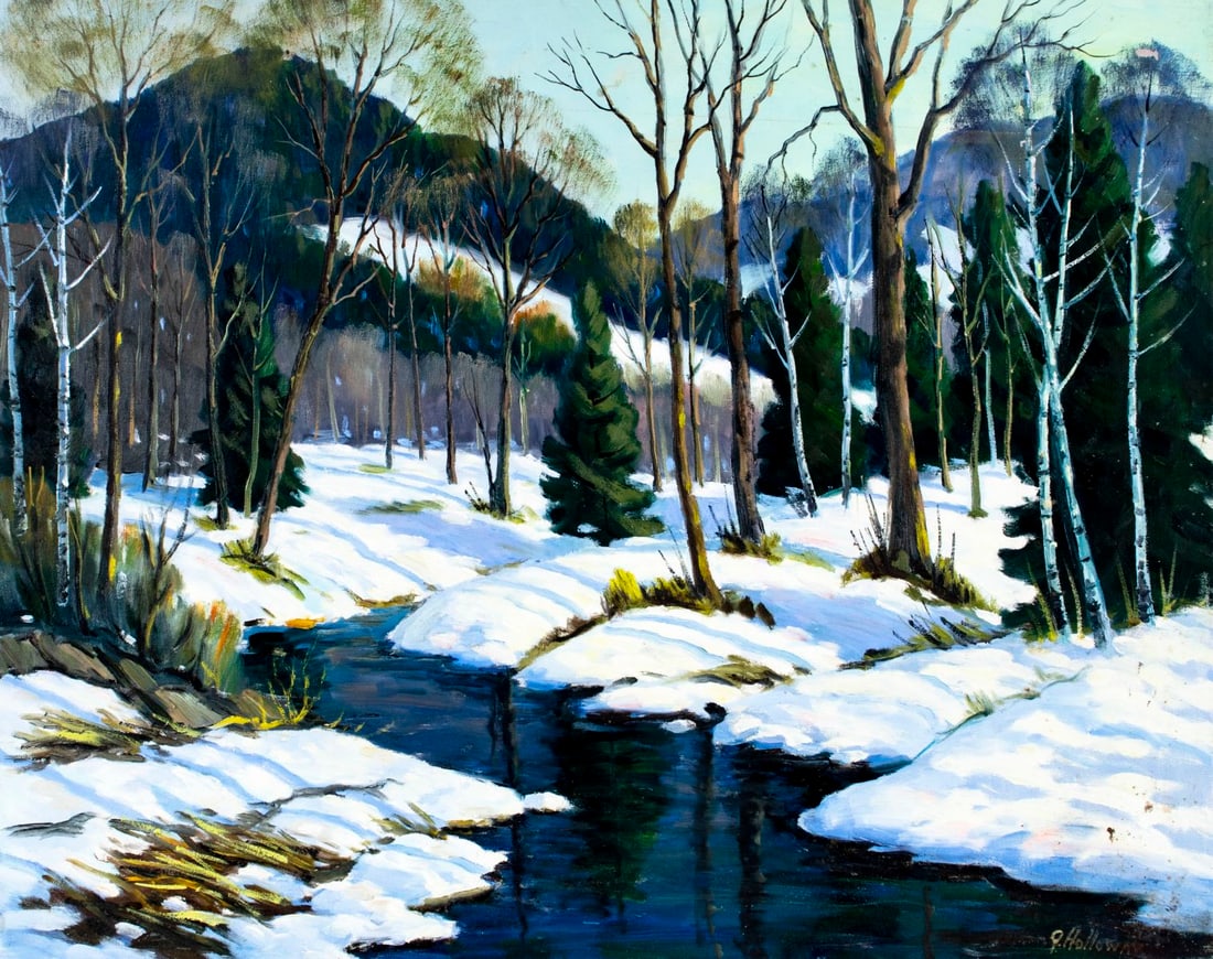 George Holloway (NJ,20C) oil painting (1 of 13)