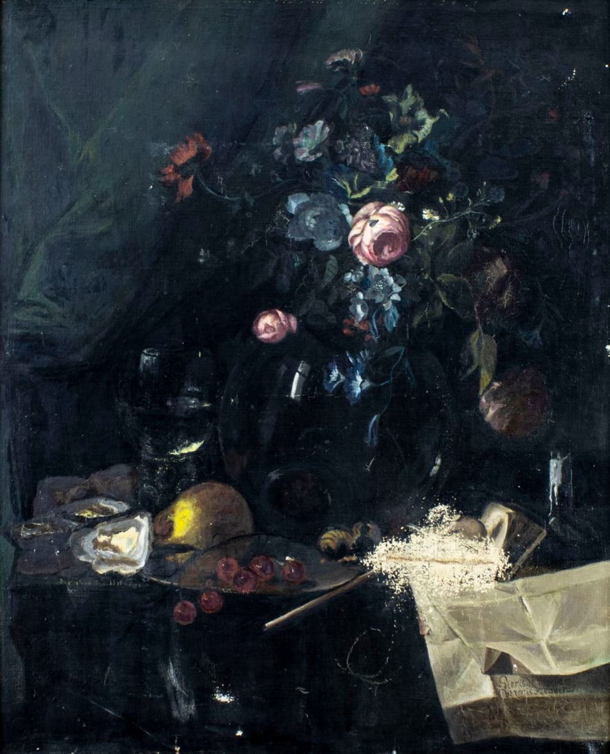 Johannes de Seem (Europe,19C) oil painting antique (1 of 14)