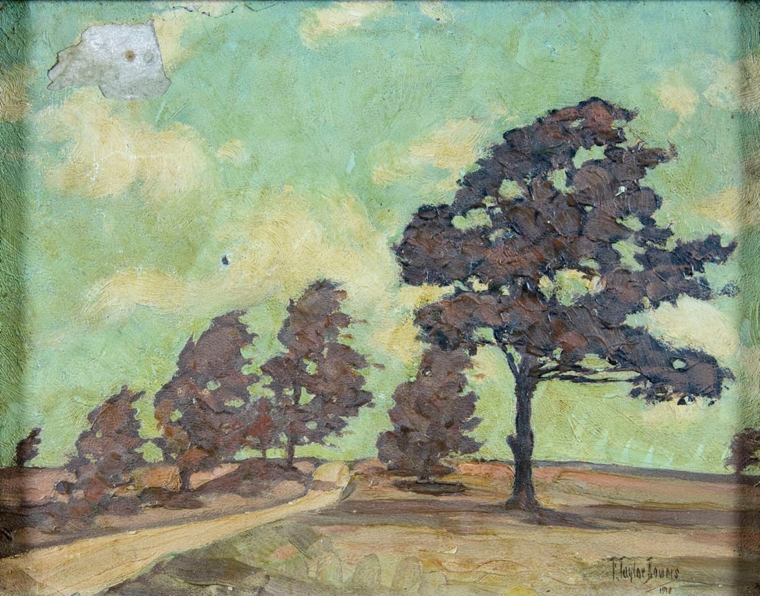 Franck Taylor Bowers (NY,1875-1932) oil painting antique (1 of 12)