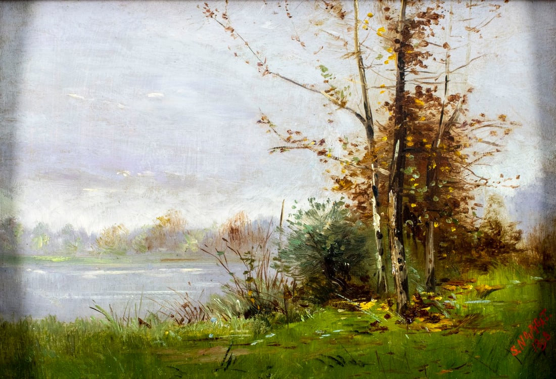 S Nourigat (France,19C) oil painting antique (1 of 12)