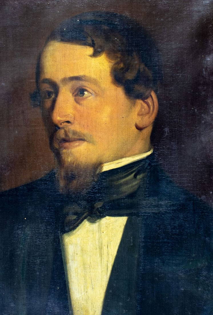 Antique 19c American Oil Painting Auction