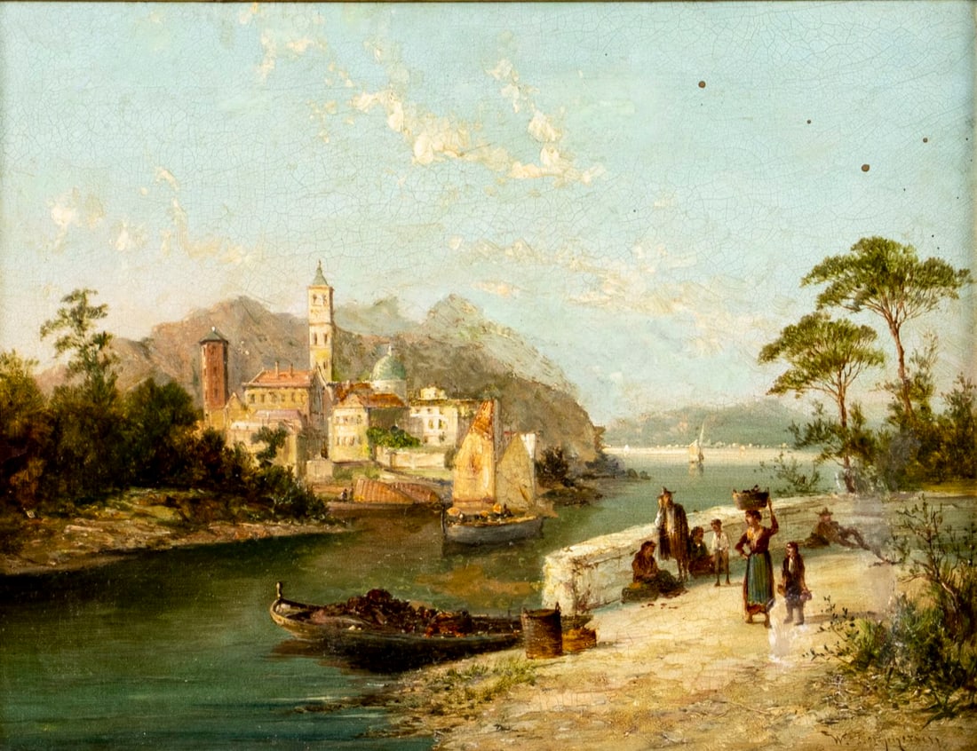 William Raymond Dommersen (Dutch,1850-1927) oil painting antique (1 of 13)