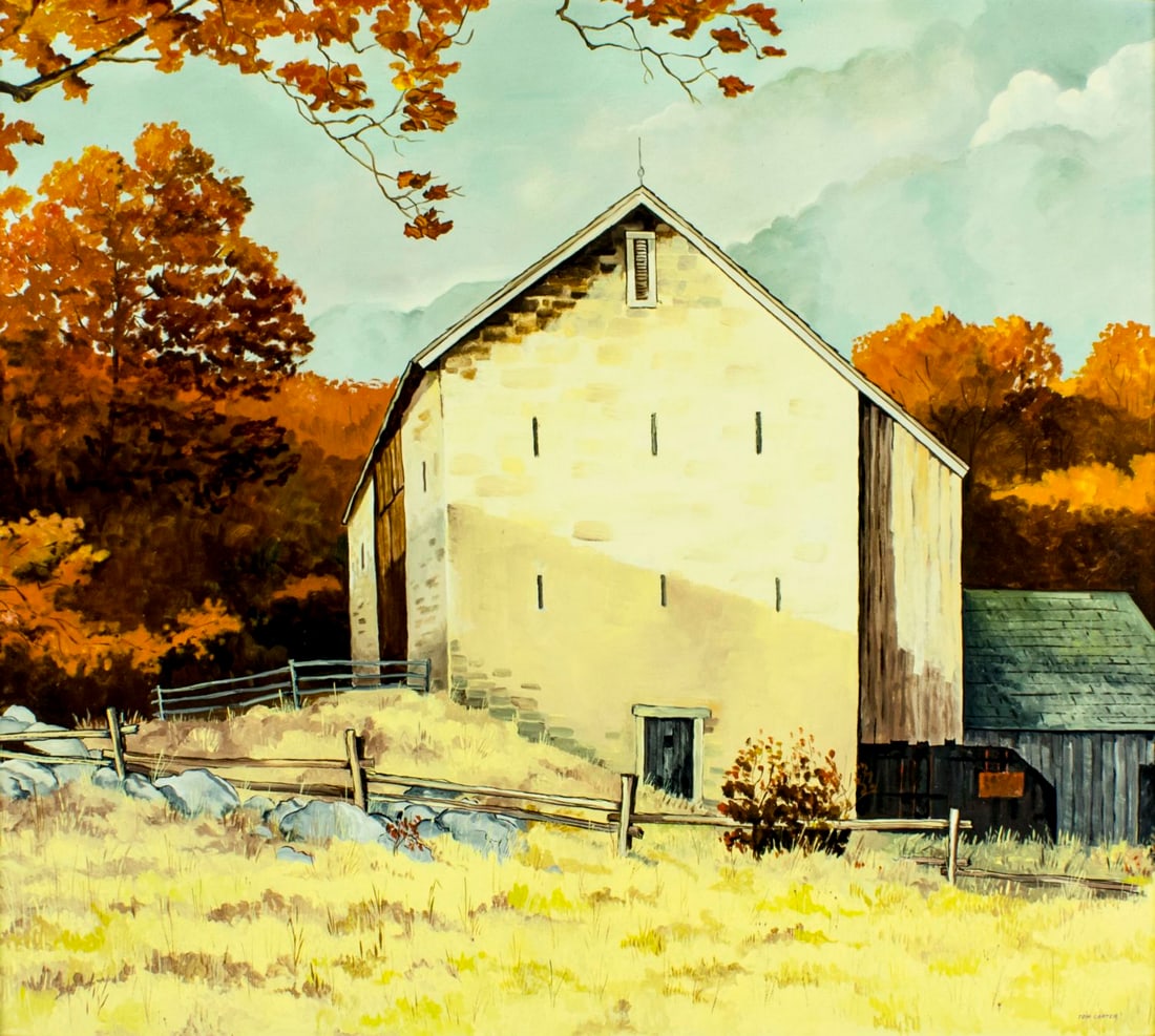 Tom Carter (Canada,20C) acrylic painting (1 of 11)